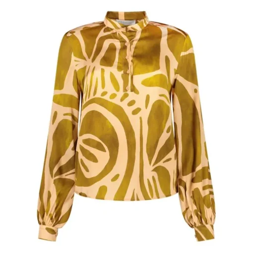 Amaya Amsterdam Milly Blouse Olijf