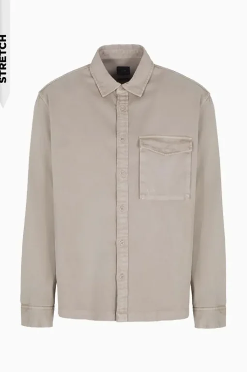 Armani Exchange Overhemd Beige 6DZC07 ZN5EZ