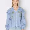 Berenice Blouse Carmencita Lichtblauw