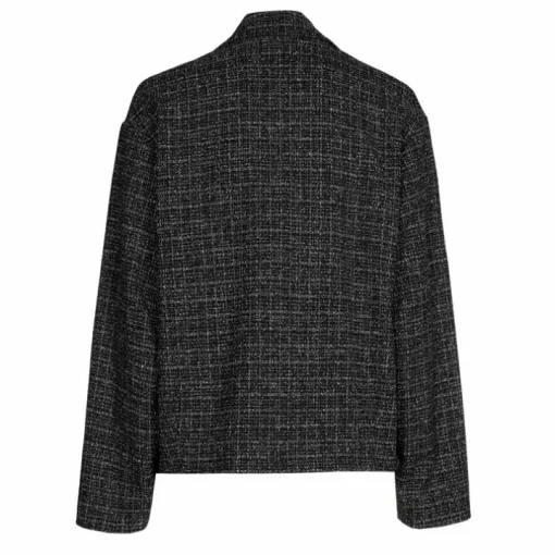Caroline Biss Blazer Tweed Zwart 4820