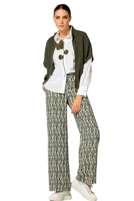 Caroline Biss Pantalon Groen 1557