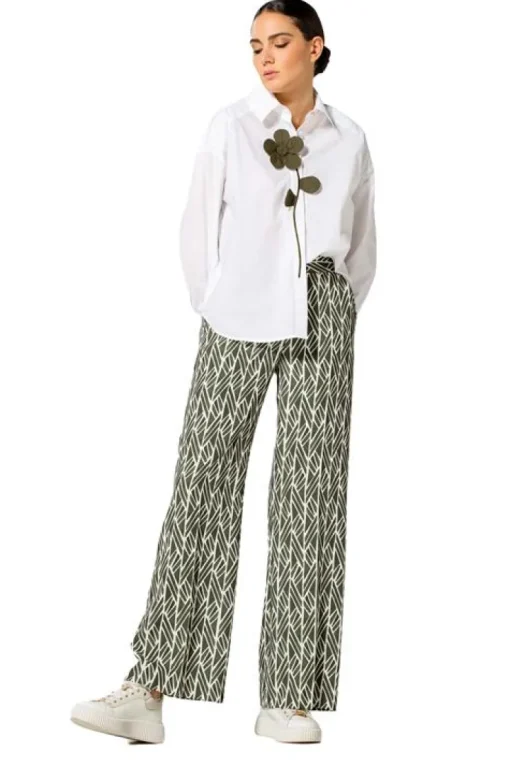 Caroline Biss Pantalon Groen 1557