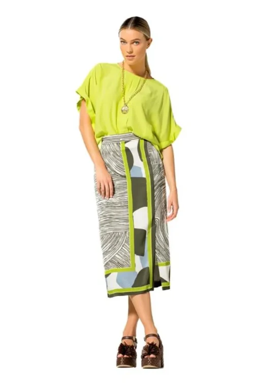 Caroline Biss Rok Groen 1754