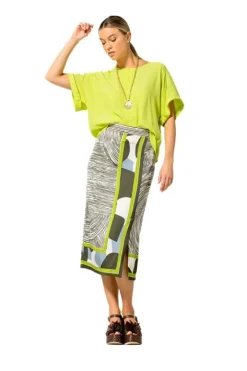 Caroline Biss Rok Groen 1754