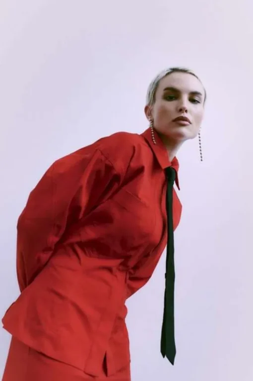 Copenhagen Muse Carmen Blouse Rood