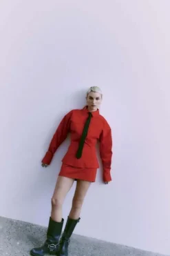 Copenhagen Muse Carmen Blouse Rood