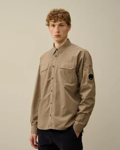 CP Company Shirtjacked Beige 17CMSH140A