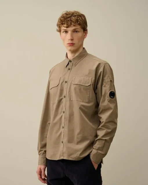 CP Company Shirtjacked Beige 17CMSH140A