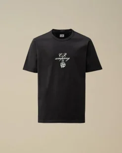 CP Company T-shirt Blauw 18CMTS109A