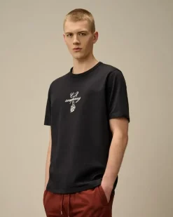CP Company T-shirt Blauw 18CMTS109A