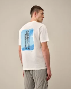 CP Company T-shirt Wit 16CMTS286A