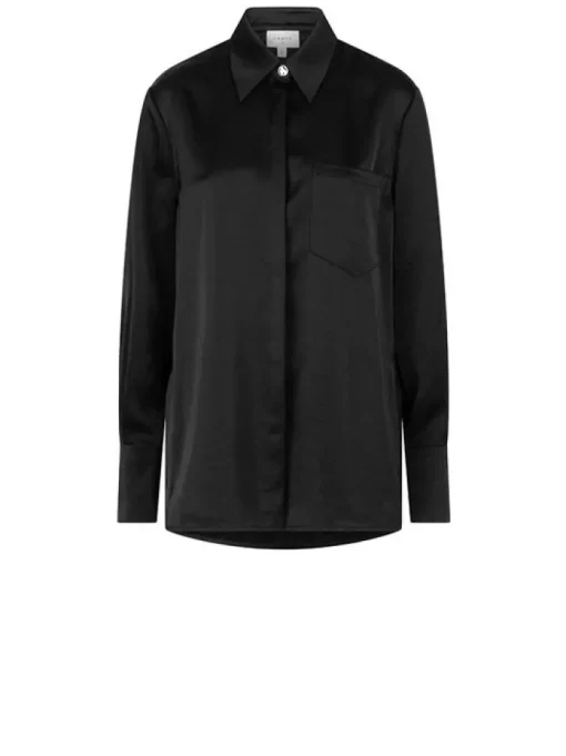 Dante 6 Blouse Louda Satin Zwart