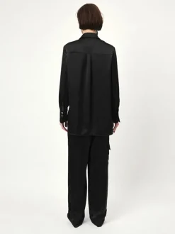 Dante 6 Blouse Louda Satin Zwart