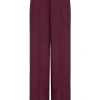 Dante 6 Broek Lucas Wide Leg Wijnrood
