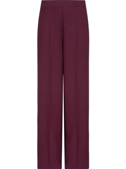 Dante 6 Broek Lucas Wide Leg Wijnrood