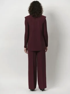 Dante 6 Broek Lucas Wide Leg Wijnrood