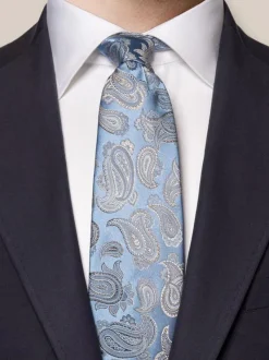 Eton Stropdas Zijde Blauw A00033790