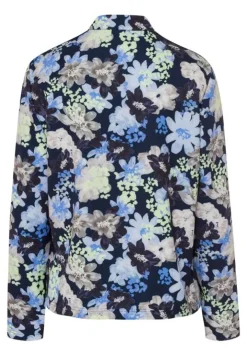 Frank Walder Vest Blauw Dessin