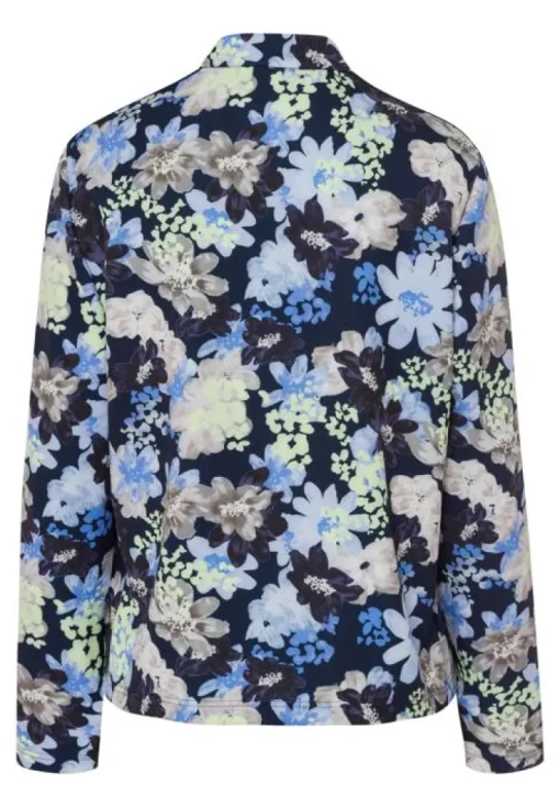Frank Walder Vest Blauw Dessin