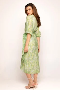 Freebird Jurk Blossom Midi Wv-Abstract-Vis-AOP-24-1