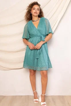 Freebird Jurk Dalena F-Jer-Plisse-Lurex-25-1