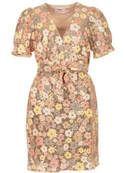 Freebird Jurk Dieke Ss F-Jer-Sequin-Flower-25-2