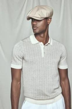 Gran Sasso Knitted Polo Beige 57116/18659