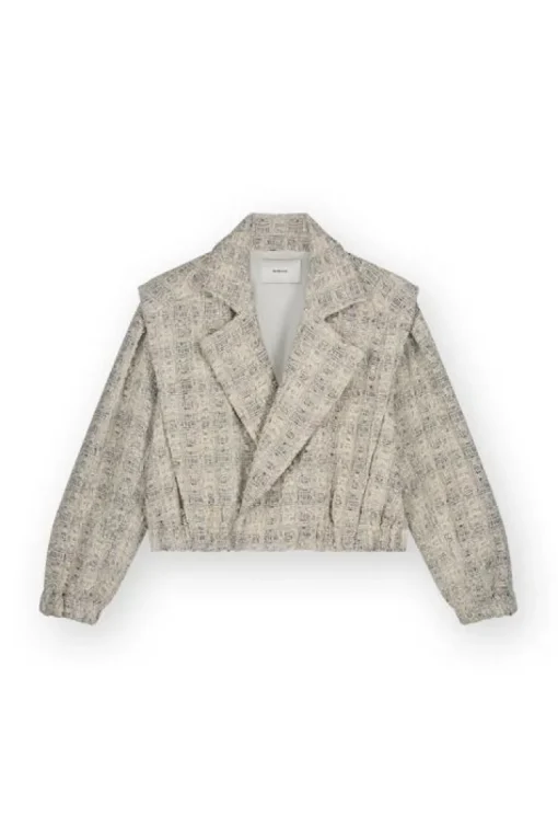 Homage Cropped Jacket Ecru Dessin