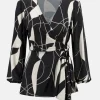 Joseph Ribkoff Blouse Zwart Dessin 233033