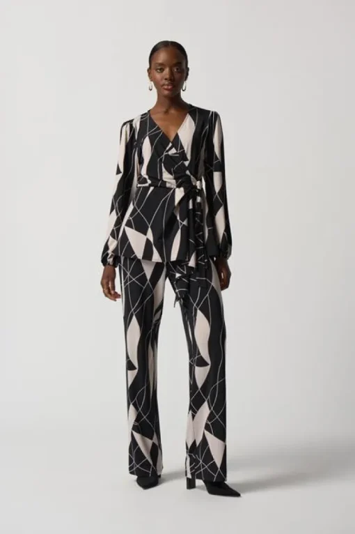 Joseph Ribkoff Blouse Zwart Dessin 233033