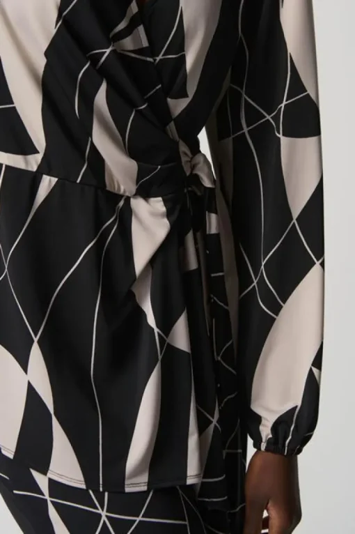 Joseph Ribkoff Blouse Zwart Dessin 233033