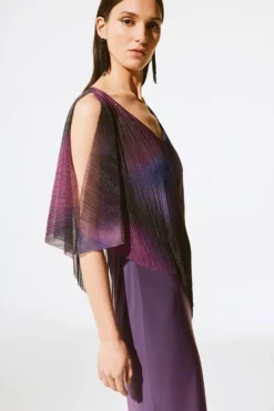 Joseph Ribkoff Jurk 243718 Paars Dessin