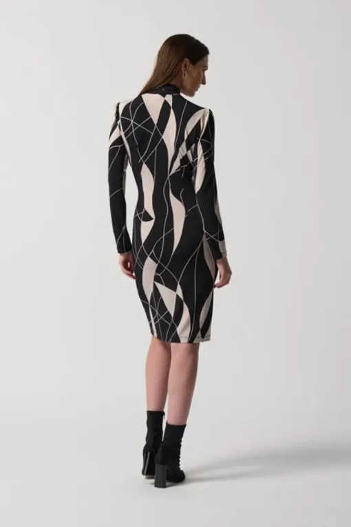 Joseph Ribkoff Jurk Zwart Dessin 233104
