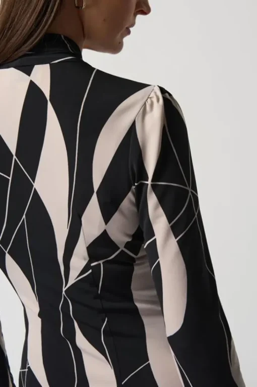 Joseph Ribkoff Jurk Zwart Dessin 233104