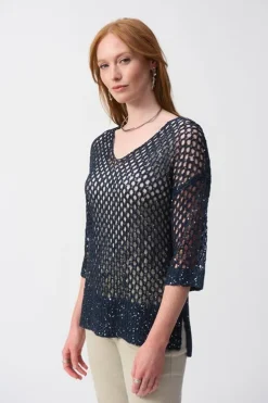 Joseph Ribkoff Pullover Blauw 241922S25
