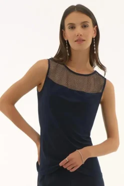 Joseph Ribkoff Top Blauw 243757S25