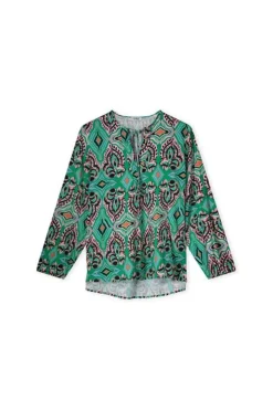 Kyra Blouse Fiona Ikat Print