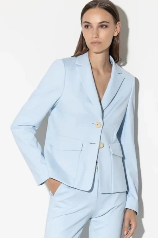 Luisa Cerano Blazer Lichtblauw 498001/3289-0