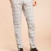 Mason's Pantalon Grijs Ruit CBE718