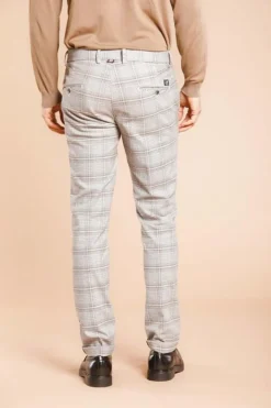 Mason's Pantalon Grijs Ruit CBE718