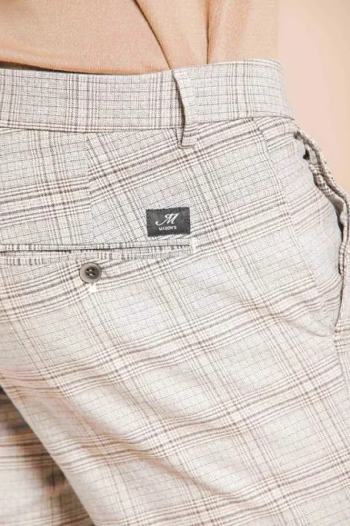 Mason's Pantalon Grijs Ruit CBE718