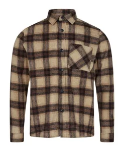 Mos Mosh Check Shirt Bruin 504240