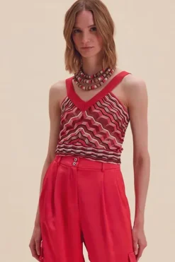 Nenette Top Missoni Rood 37BB-MIUR