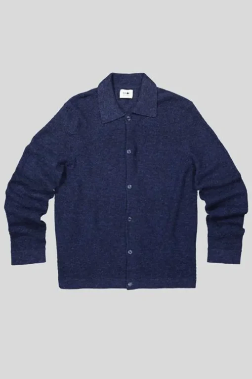 NN07 Long Sleeve Shirt Blauw Troy 6575