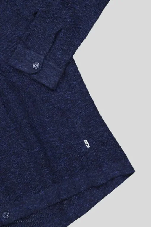 NN07 Long Sleeve Shirt Blauw Troy 6575