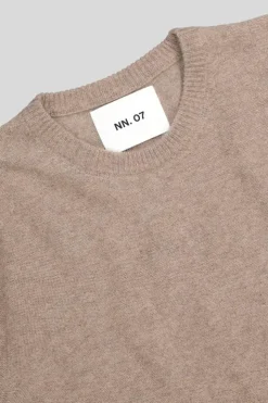 NN07 Wollen Crewneck Pullover Bruin Nigel 6585
