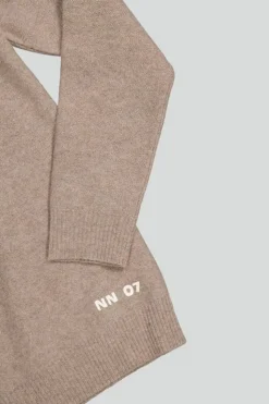 NN07 Wollen Crewneck Pullover Bruin Nigel 6585