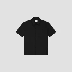 Olaf Cotton Line SS Shirt Zwart M160311