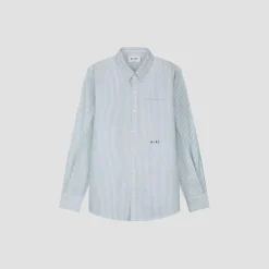 Olaf Oxford Stripe Shirt Groen M160317