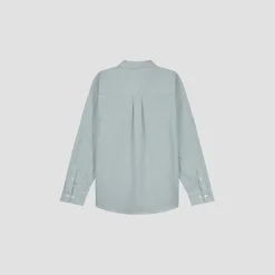 Olaf Stripe Oxford Shirt M180308 Groen Dessin
